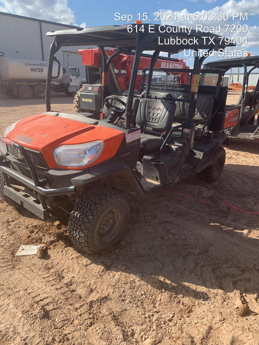 2020 Kubota RTV-X1140W-H Canopy, 4-Seater, Diesel, Windshield Acrylic Clear, LED Strobe, Backup Alarm