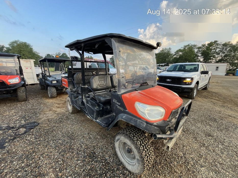 Kubota RTV-X1140W-H Canopy, 4-Seater, Diesel, Windshield Acrylic Clear, LED Strobe, Backup Alarm