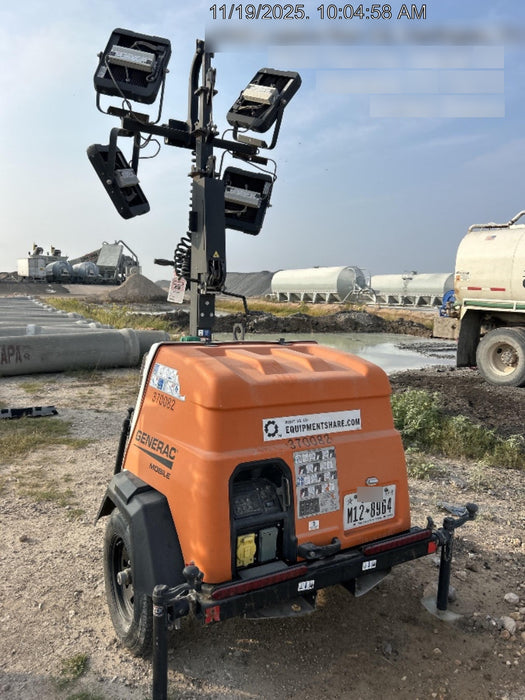 2023 Generac MLT2 Diesel, Flex Switch 120V Input, Powerzone Controller, 
(4) 320W LED Lights, 4kW Generator, 39.9 Gal Fuel Tank, 2" Ball, T3