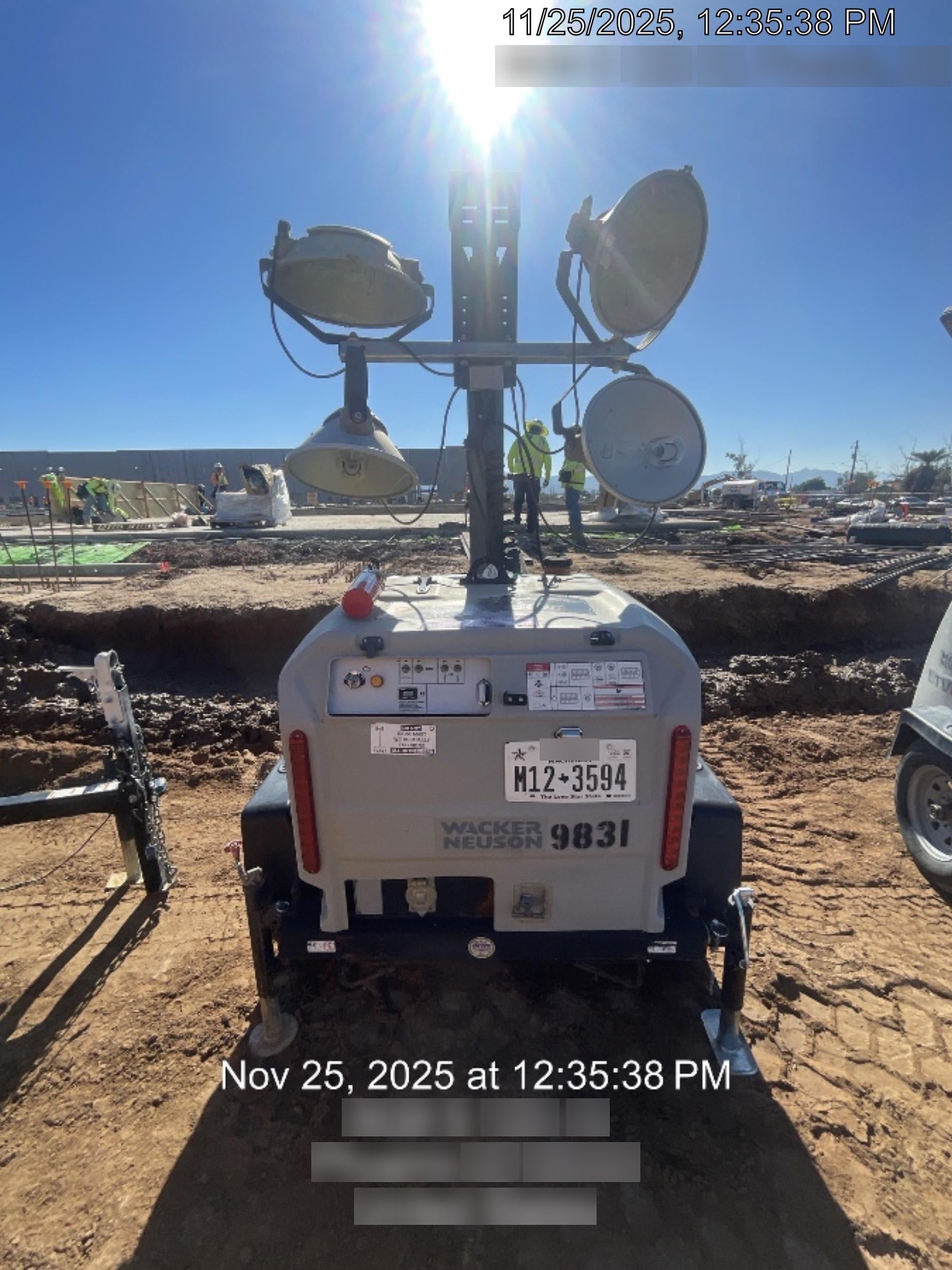 Wacker Neuson LTV6K-MH Wacker Neuson LTV6K Towable Light Tower