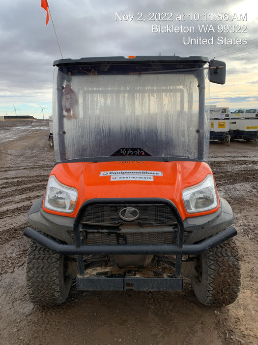 2022 Kubota RTV-X1140W-H Plastic Canopy, Windshield Acrylic Clear, LED Strobe Light, Wire Harness Kit, Back up Alarm