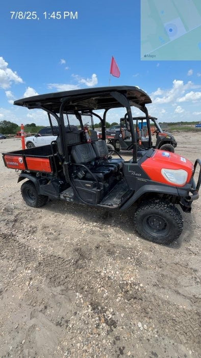 Kubota RTV-X1140W-H Kubota RTVX1140WH 4wd Utility Cart, LED Strobe, Windshield Tempered Glass, Plastic Canopy, Wire Harness Kit, Backup Alarm