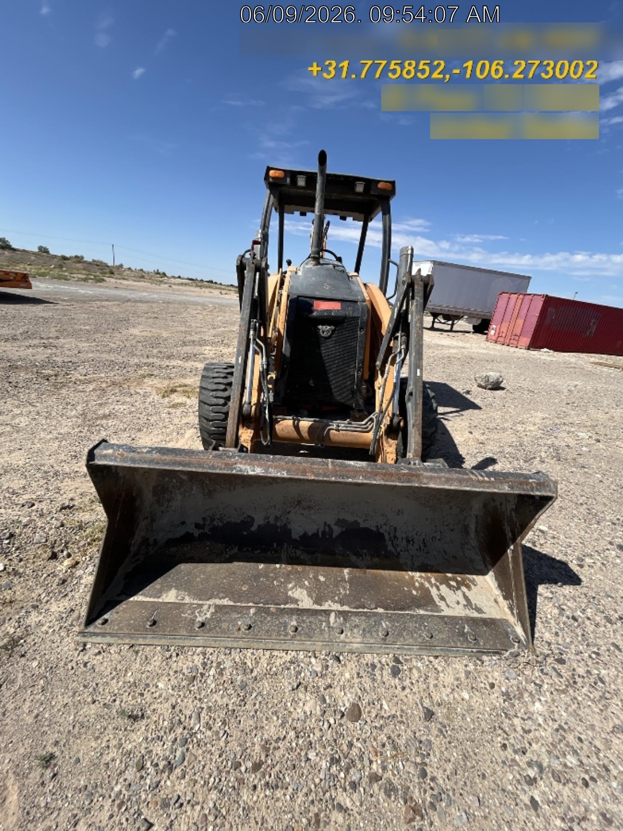 2019 Case 580N EP Canopy, 4WD, GP Front Bucket, Standard Stick, 2-Way Aux Hydraulics, ISO Controls