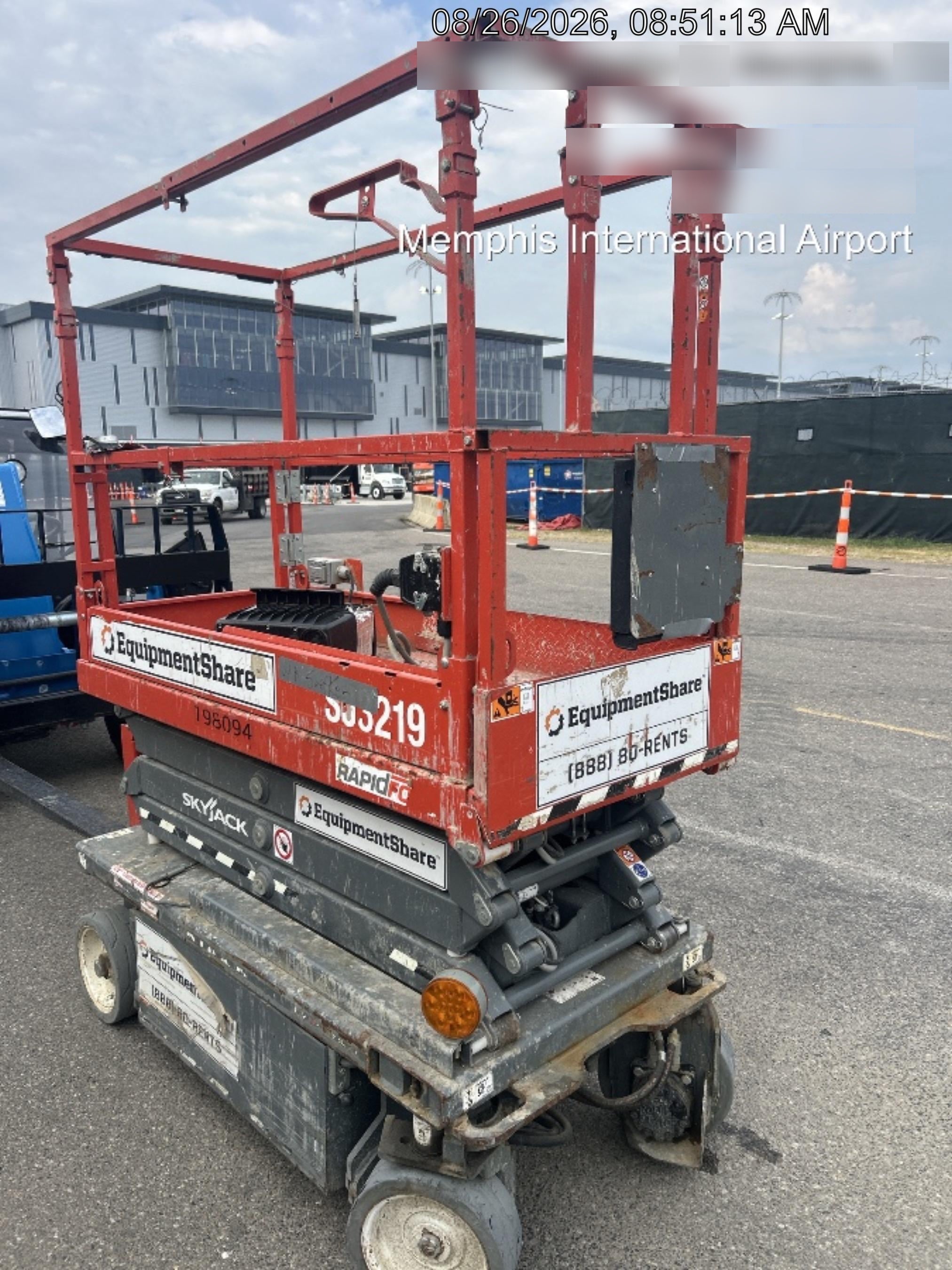 2019 Skyjack SJIII-3219 Standard Options, Trojan Batteries