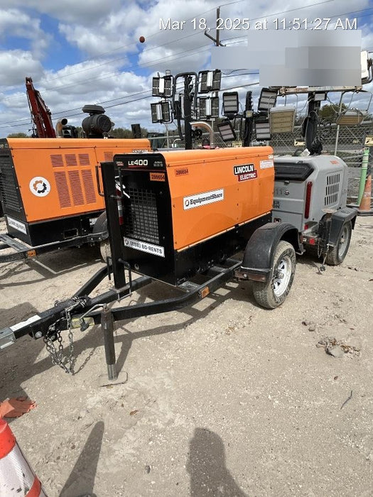 2022 Lincoln Electric LE400 Kubota V1505, Trlr, Cable Rack, Light Kit, ES Decals, T3