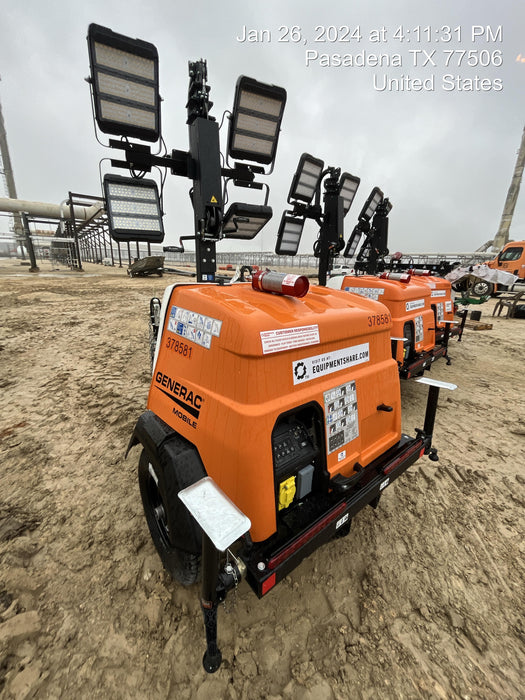 2023 Generac MLT2 Diesel, Flex Switch 120V Input, Powerzone Controller, 
(4) 320W LED Lights, 4kW Generator, 39.9 Gal Fuel Tank, 2" Ball, T3