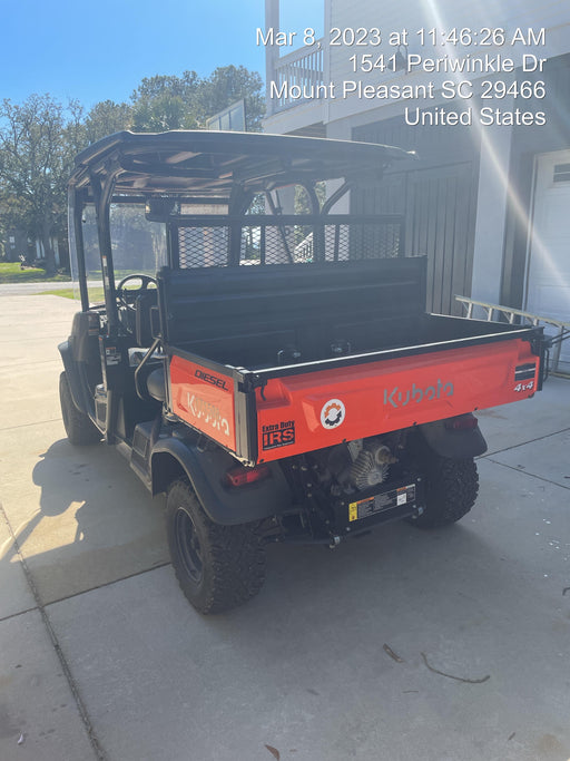 2021 Kubota RTV-X1140W-H Plastic Canopy, Windshield Acrylic Clear, LED Strobe Light, Wire Harness Kit, Back up Alarm