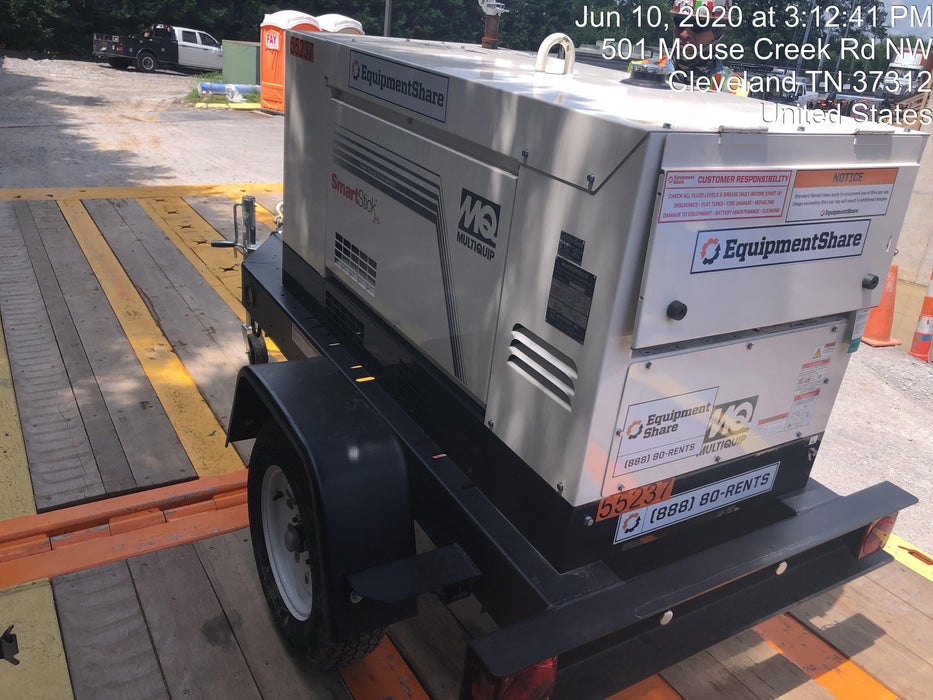 2019 Multiquip DLW400ESA4 Dual Pack, Trailer Mounted