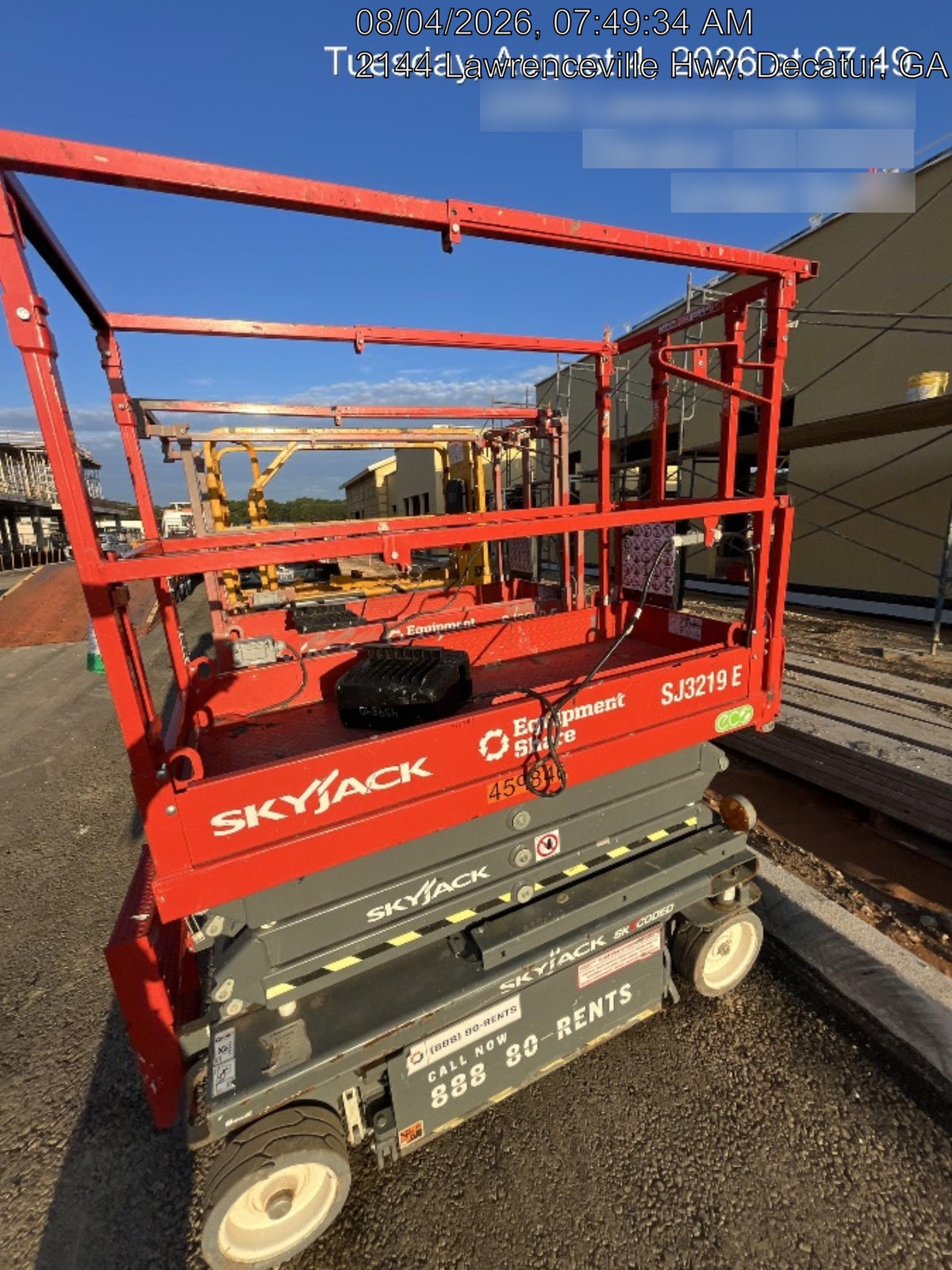 2024 Skyjack SJ3219 Electric Drive, Sld NM Tires, DBcns, RFRails, Power to Platform, T3 + Access Control