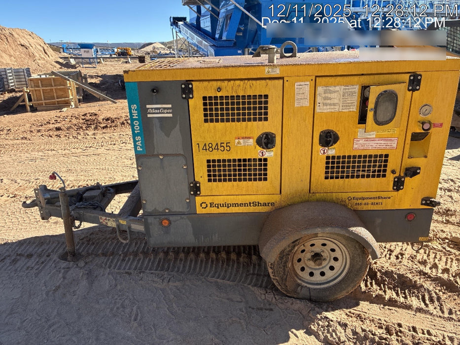 2021 ATLAS COPCO PAS 100 HF CS Enclosed