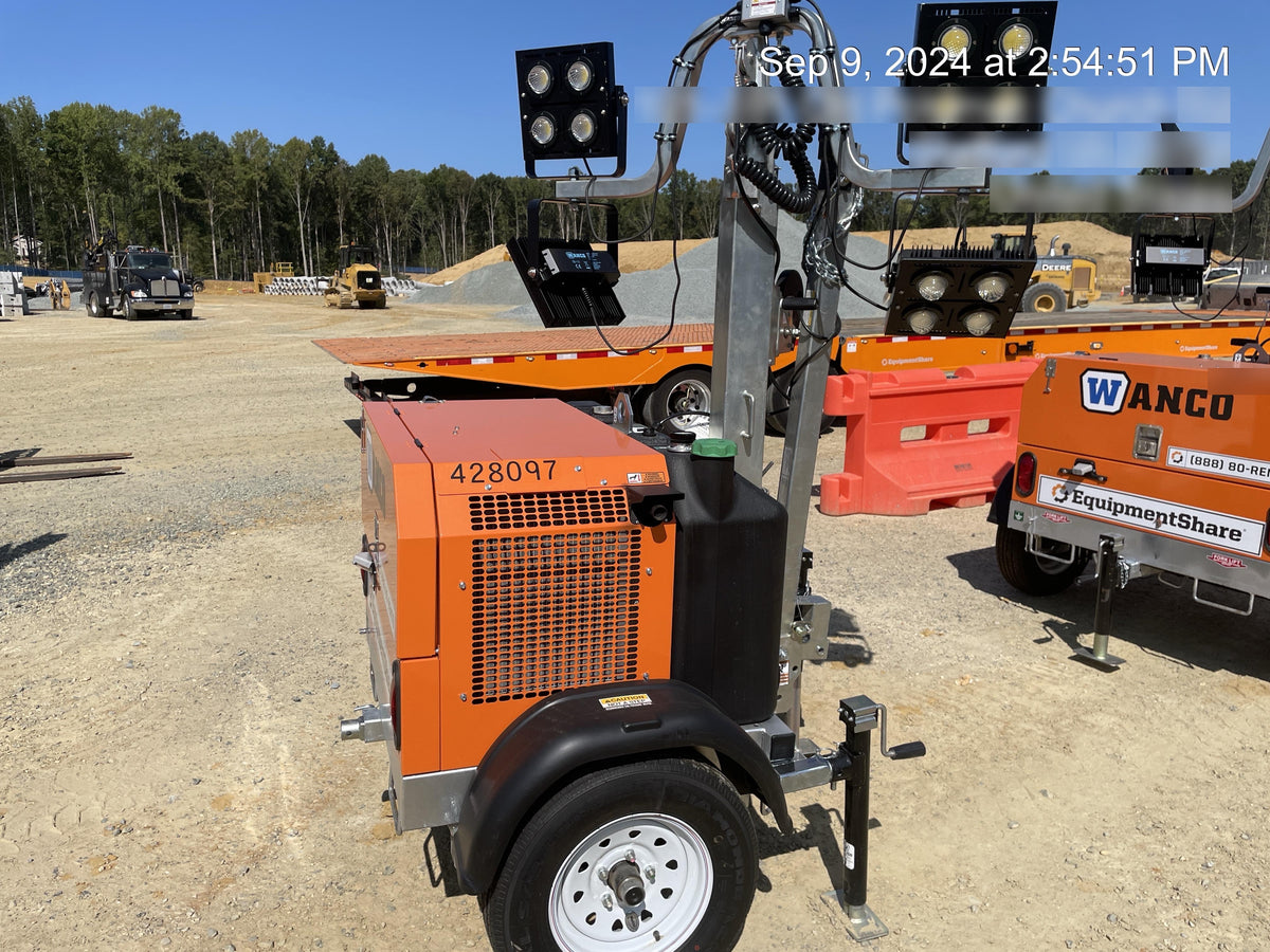 2024 Wanco WLTT-4MM4K Diesel, Deep Sea Controller, Shore Power Plug, Auto Start, (4) 350W LED Floodlights, 4kW Generator, 60 Gal Fuel Tank, 2" Ball, T3