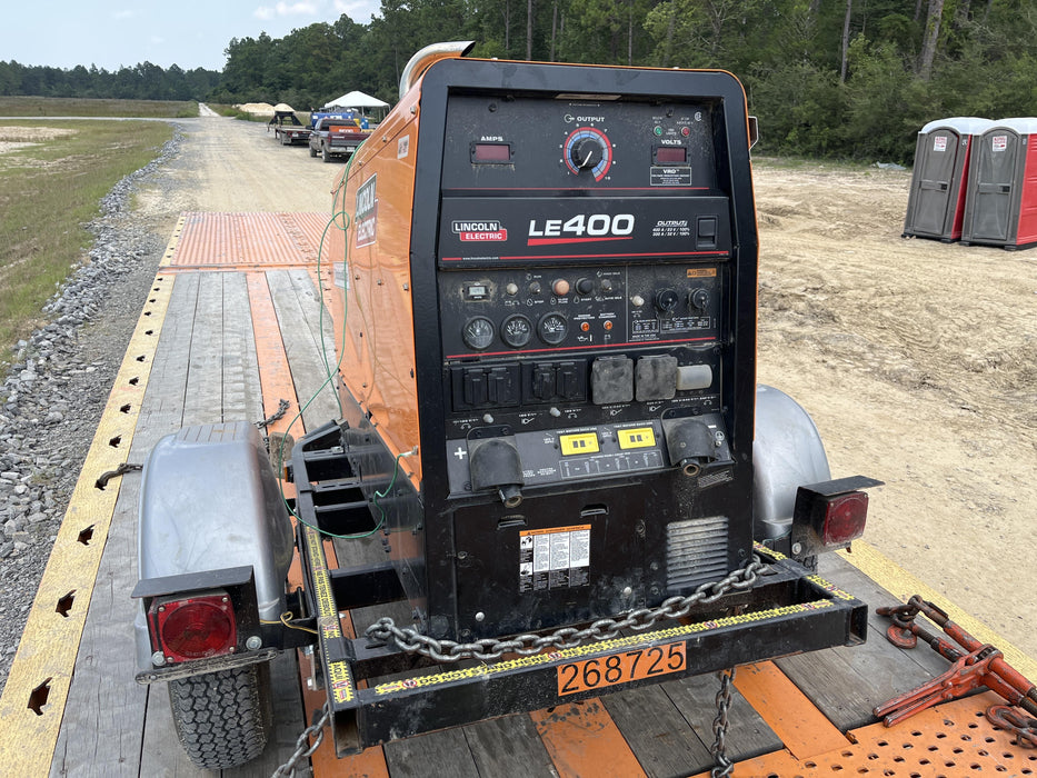 2022 Lincoln Electric LE400 Kubota V1505, Trlr, Cable Rack, Light Kit, ES Decals, T3