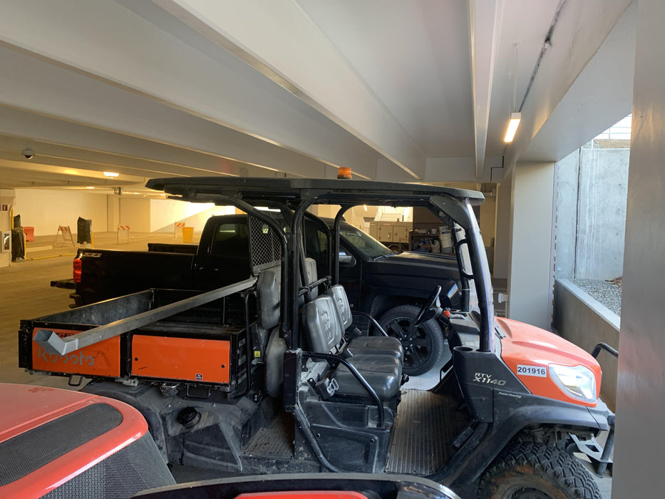 2022 Kubota RTV-X1140W-H Plastic Canopy, Windshield Acrylic Clear, LED Strobe Light, Wire Harness Kit, Back up Alarm