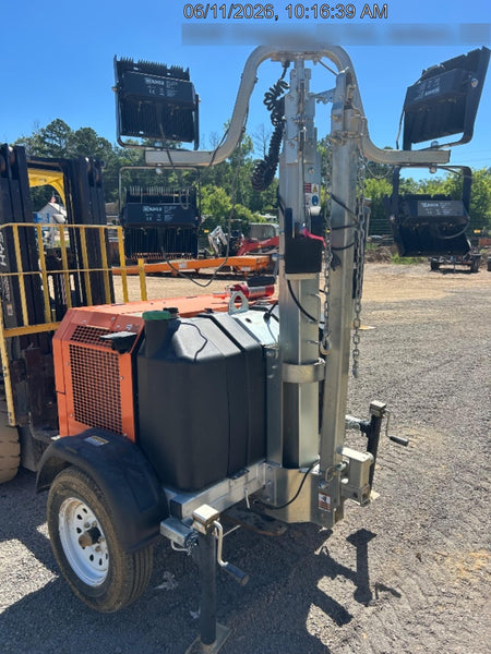 2025 Wanco WLTT-4MM4K Diesel, Mitsubishi L2E, 9.0HP @1800 rpm, Deep Sea Controller, Shore Power Plug, Auto Start, (4) 350W LED Floodlights, 4kW Generator, 60 Gal Fuel Tank, 2" Ball, T3