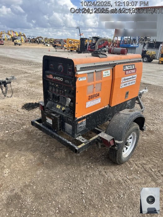 2022 Lincoln Electric LE400 Kubota V1505, Trlr, Cable Rack, Light Kit, ES Decals, T3