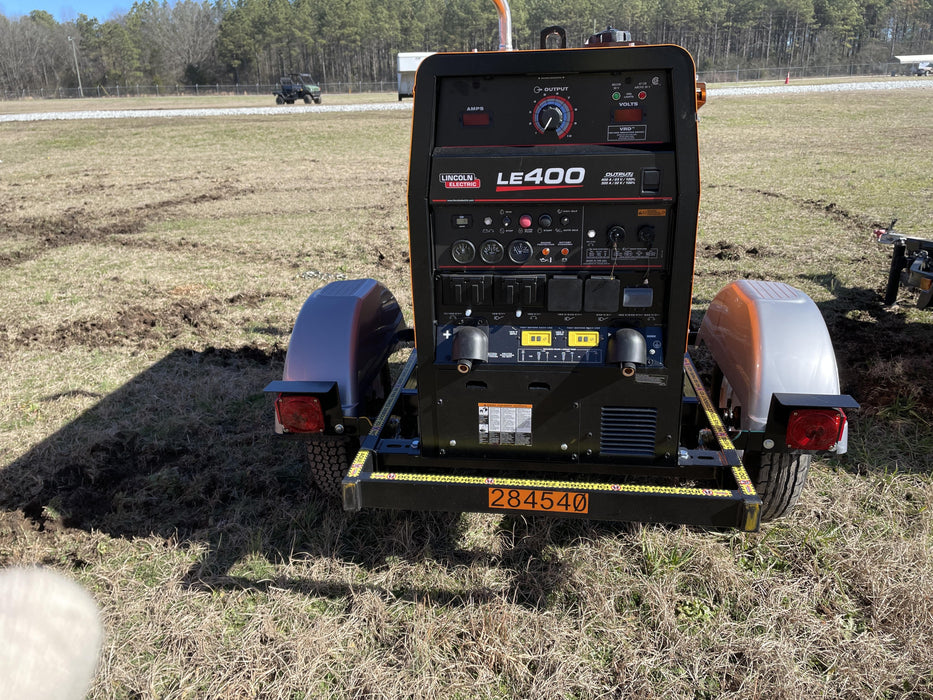 2022 Lincoln Electric LE400 Kubota V1505, Trlr, Cable Rack, Light Kit, ES Decals, T3