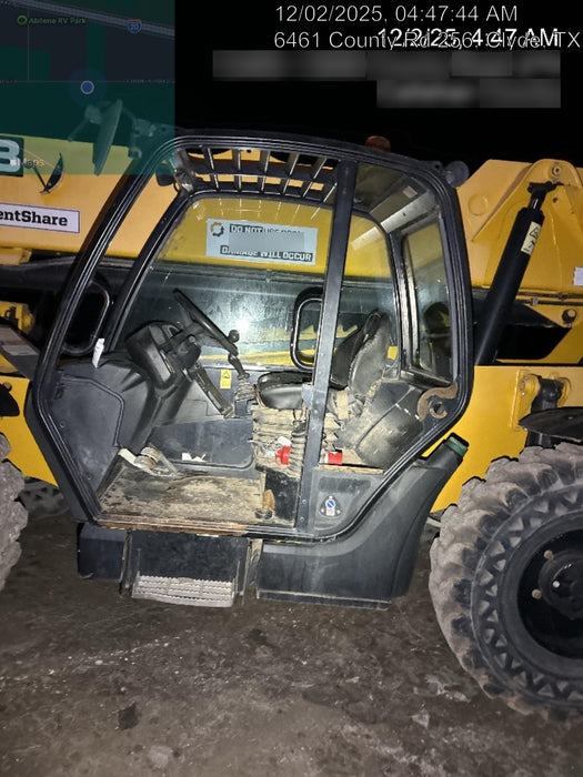 2019 JCB 510-56 Open ROPS, 74 HP, Solid Tires, Worklights, Beacon, Aux Hydraulics, Lifting Eye 66" Carriage/60" Forks