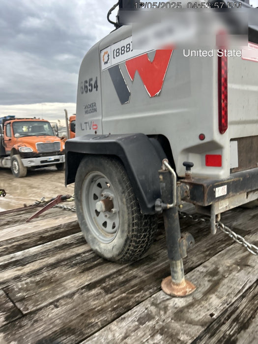 2018 Wacker Neuson LTV6L-MH Wacker Neuson LTV6L Mobile Light Tower w/Fuel Level Sensor Installed