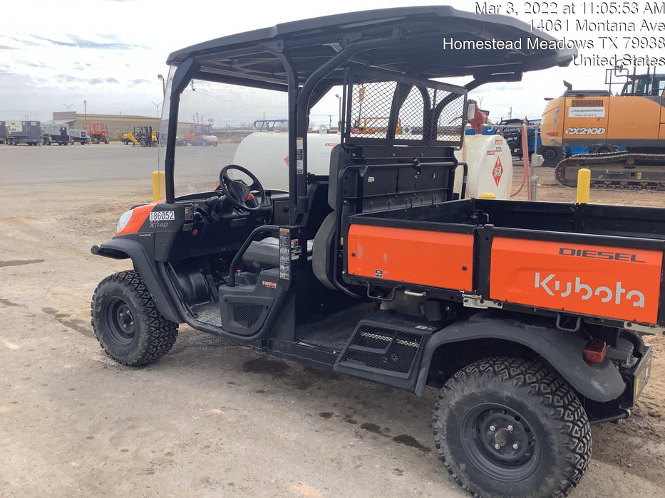 2021 Kubota RTV-X1140W-H Plastic Canopy, Windshield Acrylic Clear, LED Strobe Light, Wire Harness Kit, Back up Alarm