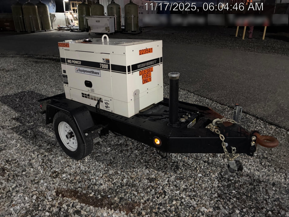 2022 Multiquip DA7000SSA3 Kubota Diesel, Trailer Mounted Package