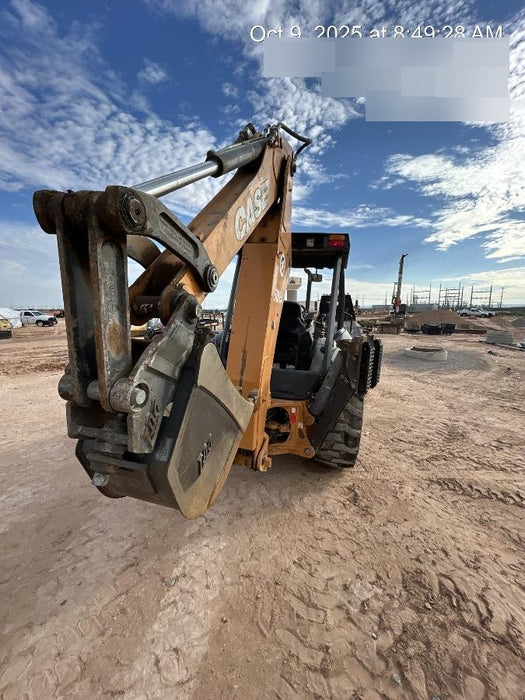 2019 Case 580N EP Canopy, 4WD, 1-Way Aux Hydraulics, Pilot Controls, Ride Control and Loader Aux Hydraulics, 900 LB. Front CWT, 82" HD LONG LIP (1 CU. YD.) W/BOCE AND LIFT EYES, FLIP OVER/STABILIZER PADS COMB