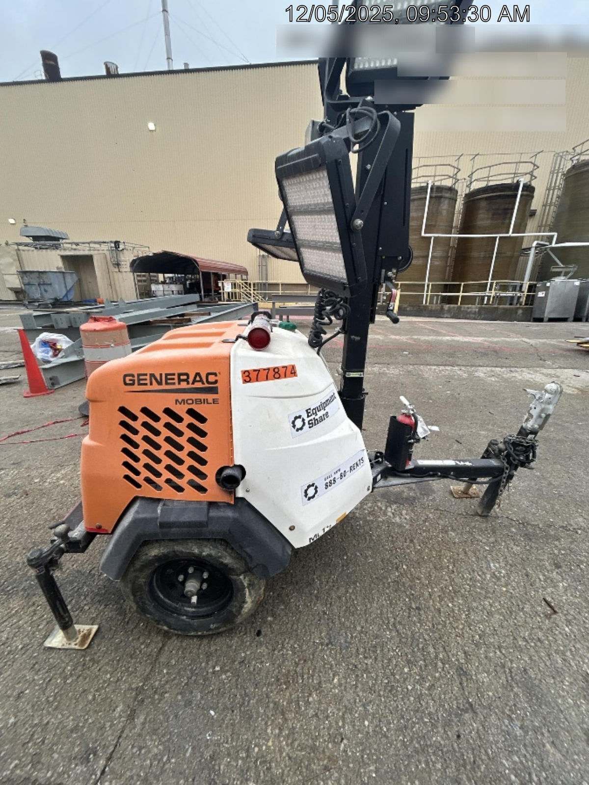 2023 Generac MLT2 Diesel, Flex Switch 120V Input, Powerzone Controller, 
(4) 320W LED Lights, 4kW Generator, 39.9 Gal Fuel Tank, 2" Ball, T3