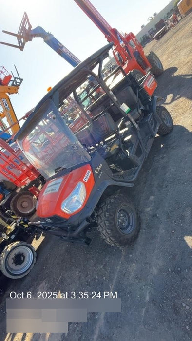 2022 Kubota RTV-X1140W-H Plastic Canopy, Windshield Acrylic Clear, LED Strobe Light, Wire Harness Kit, Back up Alarm