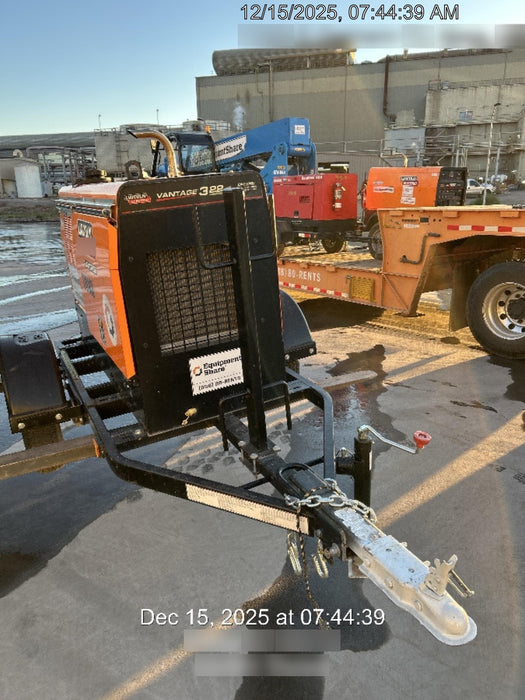 2021 Lincoln Electric Vantage 322 Vantage 322 Ready Pak 3 w/ Decals, ORANGE (includes trailer, cable rack, fender light kit) NO Telematics