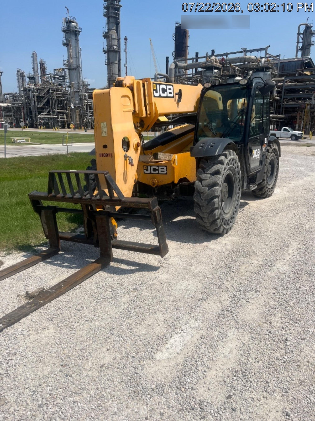 2020 JCB 509-42 Cab/Heat/Air, Solid Tires, Work Lights, Beacon, Aux Hydraulics, Back up Alarm, Lifting Eye, ES Decals