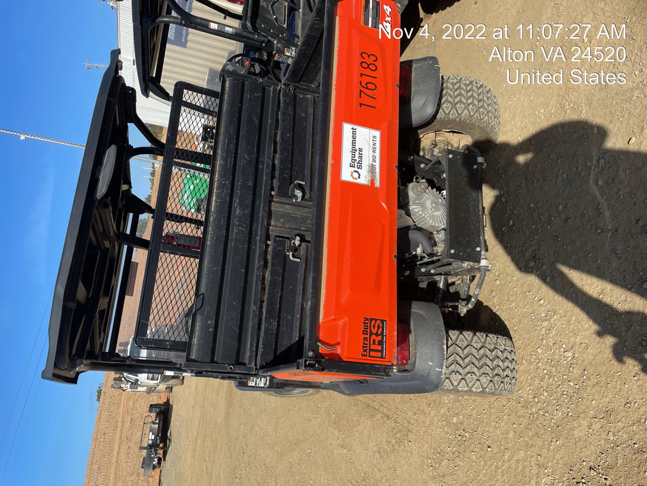 2021 Kubota RTV-X1140W-H Plastic Canopy, Windshield Acrylic Clear, LED Strobe Light, Wire Harness Kit, Back up Alarm