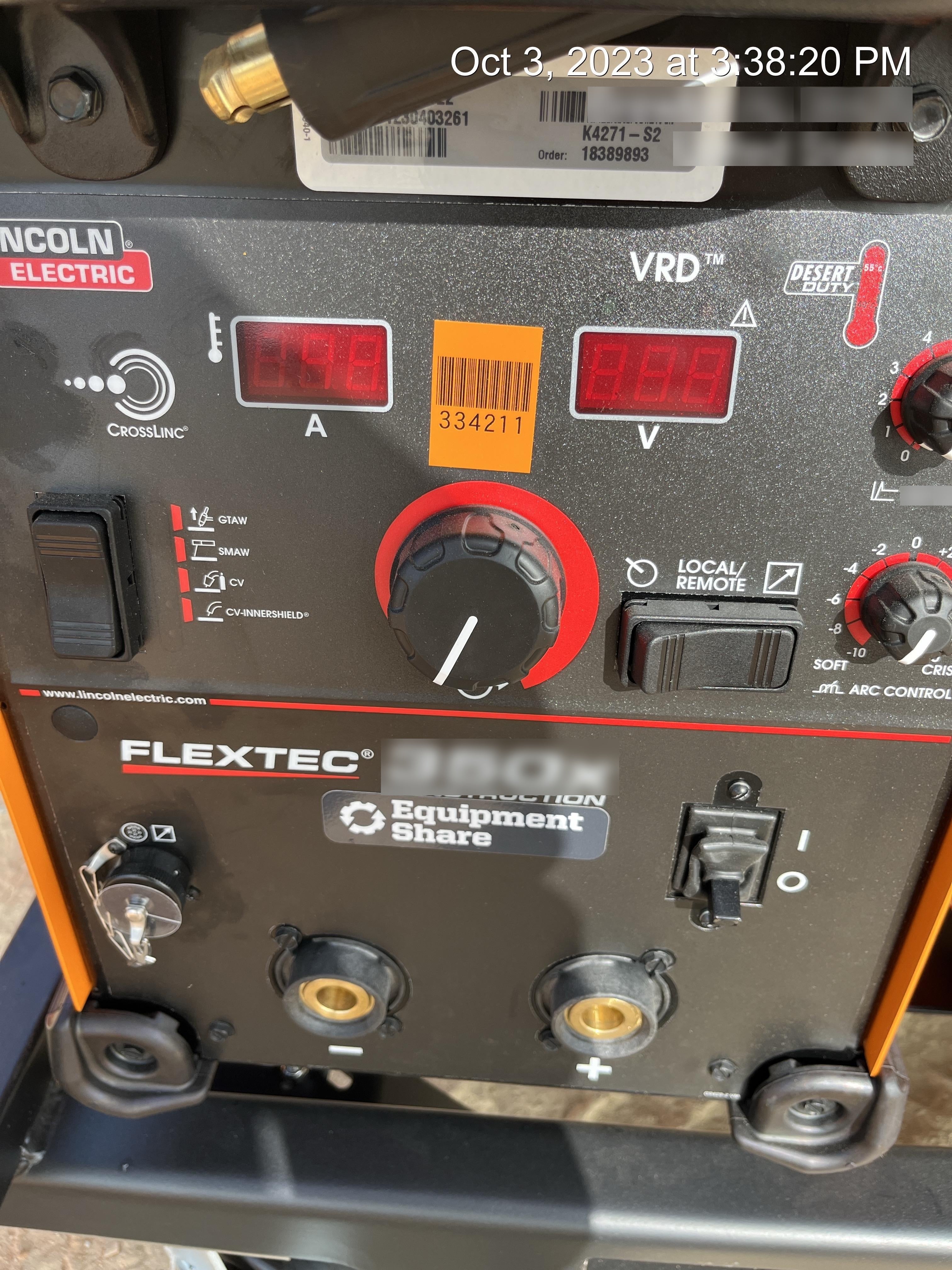 2023 LINCOLN ELECTRIC FLEXTEC 350X