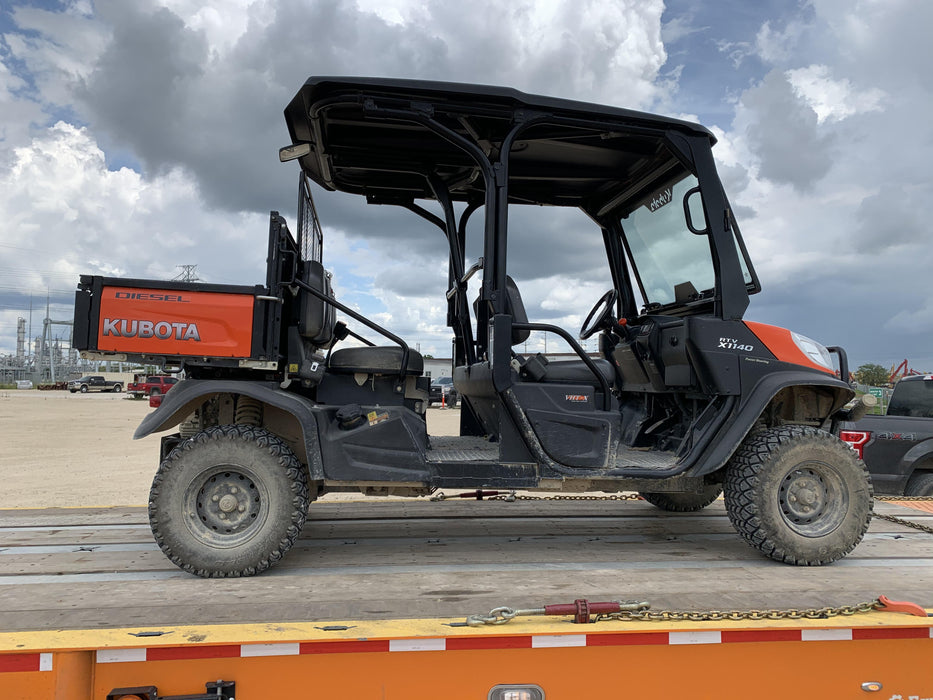 2019 Kubota RTV-X1140W-H 4wd Utility Cart, LED Strobe, Windshield Tempered Glass, Pastic Canopy, Wire Harness Kit, Backup Alarm