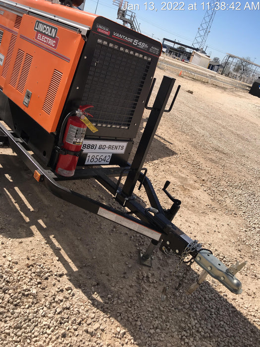 2021 Lincoln Electric Vantage 549X Ready Pak 3, ORANGE (includes trailer, cable rack, fender light kit)