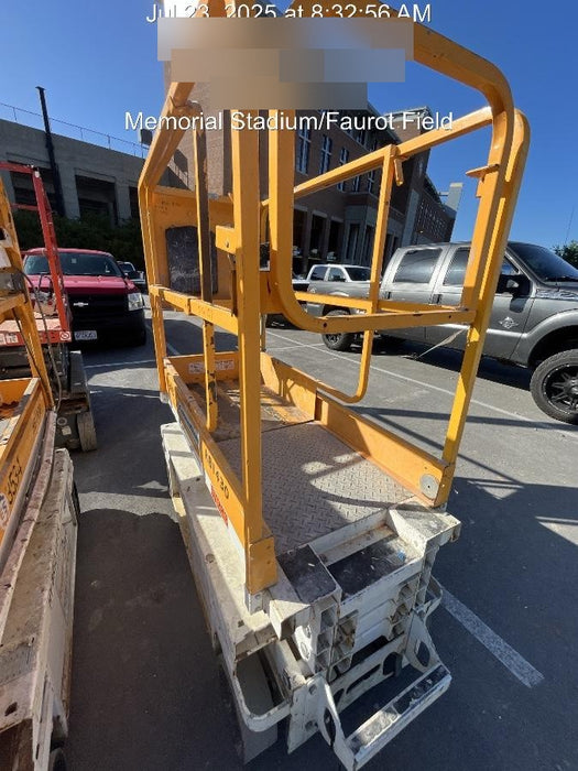 Custom Equipment HB-1430 Hy-Brid Scissor Lift
Platform capacity up to 670 lbs
Working height up to 20 ft
Weighs under 1,700 lbs
Non-marking wheels