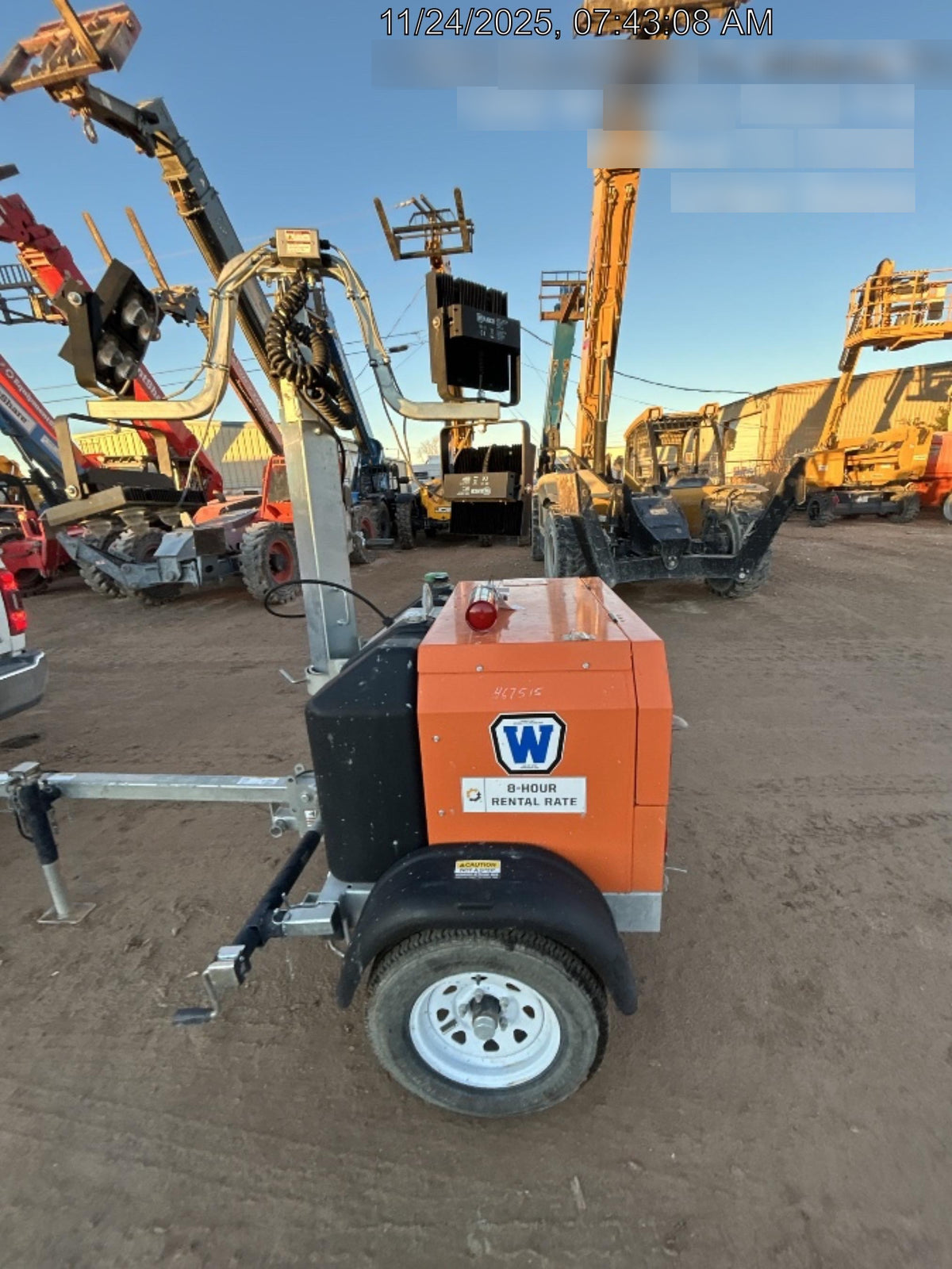 2024 Wanco WLTT-4MM4K Diesel, Deep Sea Controller, Shore Power Plug, Auto Start, (4) 350W LED Floodlights, 4kW Generator, 60 Gal Fuel Tank, 2" Ball, T3