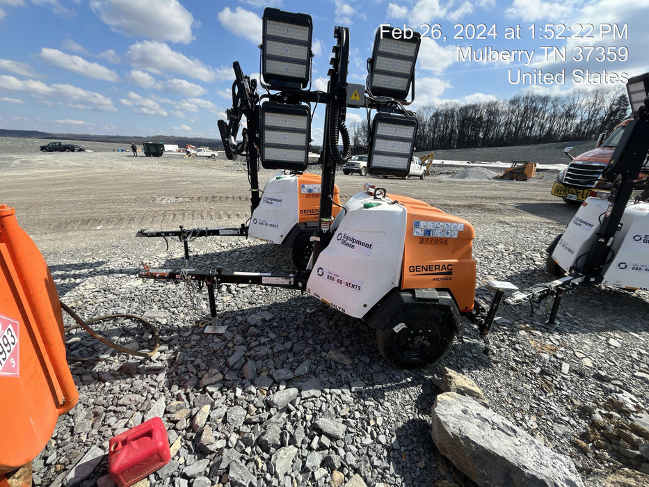 2023 Generac MLT2 Diesel, Flex Switch 120V Input, Powerzone Controller, 
(4) 320W LED Lights, 4kW Generator, 39.9 Gal Fuel Tank, 2" Ball, T3