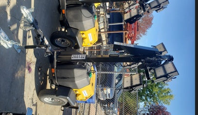 2022 Allmand NLV3GR (4) LED Light Fixture 350W, 23' Vertical Mast, 3kW Prime, Towable, ES Decals, T3