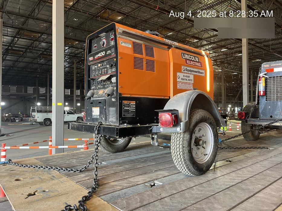 2023 Lincoln Electric LE400 Kubota V1505, Trlr, Cable Rack, Light Kit, ES Decals, T3