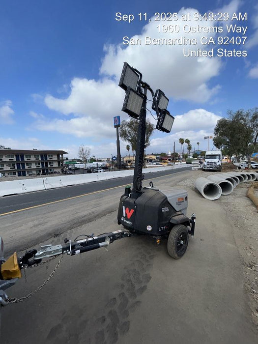 2024 Wacker Neuson LTT4 Diesel, Kohler KDW702, Deep Sea Controller, Auto Start, LED 320W, Bypass Outlet, T3