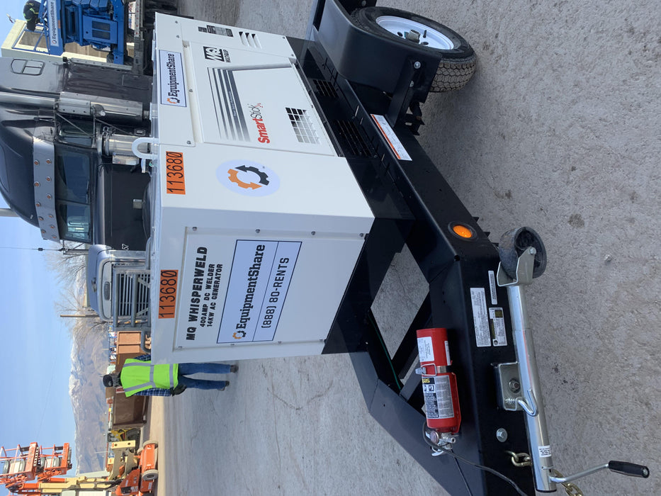 2020 Multiquip DLW400ESA4 400 amp Welder, 14kW, 120/240V, T4F Kubota, Trailer