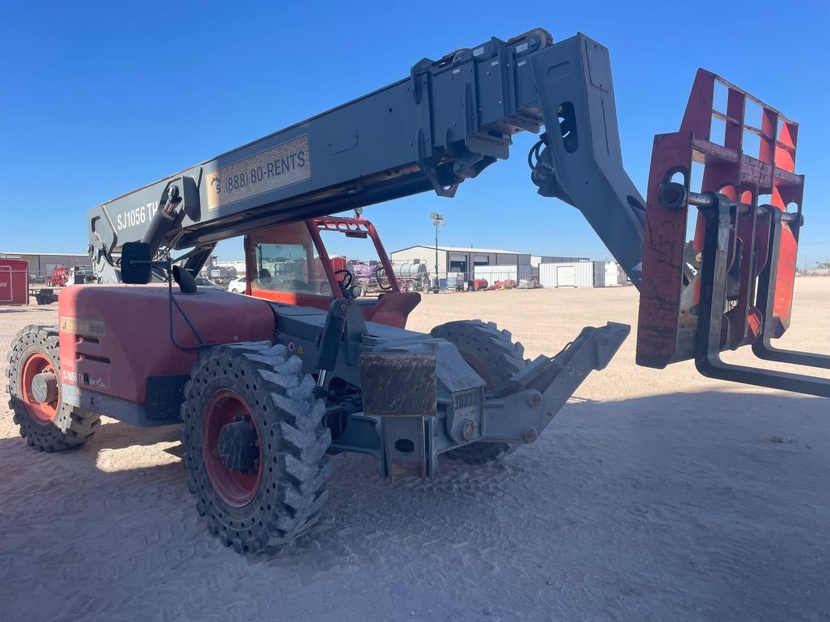 2018 Skyjack SJ1056 TH Skyjack 1056 TH Telehandler w/Open ROPS, Work Lights/Beacon, Solid Tires, 60" Carriage and Forks