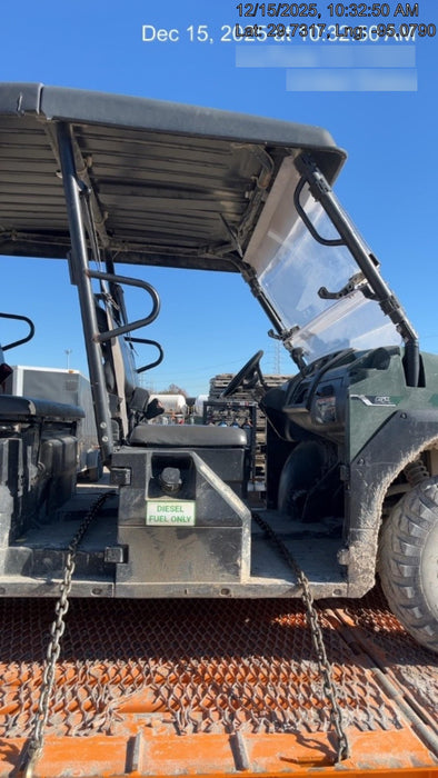 2019 Kawasaki MULE PRO-DX Kawasaki Mule 4x4 Diesel UTV w/Hard Top, Windshield, Beacon, Backup Alarm, ES Keypad/Hardware Installed