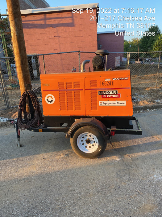 2021 Lincoln Electric Vantage 549X Ready Pak 3, ORANGE (includes trailer, cable rack, fender light kit)