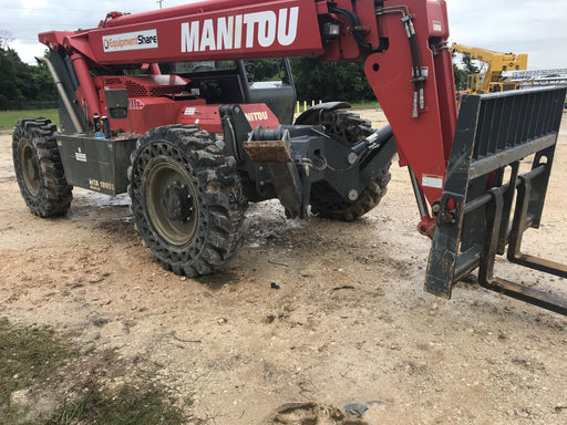 2018 Manitou MTA10055 Manitou MTA 10055 w/Cab/Heat/AC, Work Lights/Strobe, Aux Hyd, Solid Tires, Lift Hook, 66" Carriage, 60" Forks