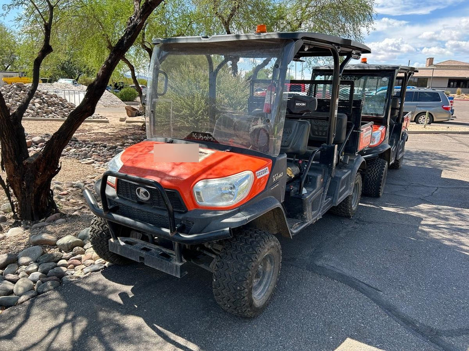 2022 Kubota RTV-X1140W-H Plastic Canopy, Windshield Acrylic Clear, LED Strobe Light, Wire Harness Kit, Back up Alarm
