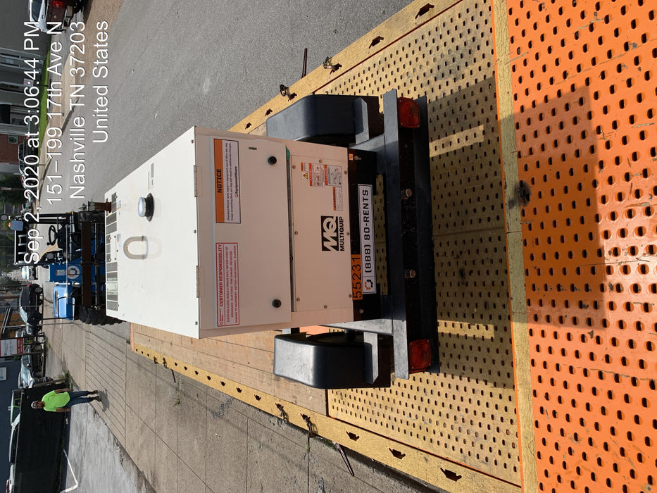 2019 Multiquip DLW400ESA4 Dual Pack, Trailer Mounted