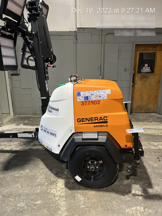 2023 Generac MLT2 Diesel, Flex Switch 120V Input, Powerzone Controller, 
(4) 320W LED Lights, 4kW Generator, 39.9 Gal Fuel Tank, 2" Ball, T3