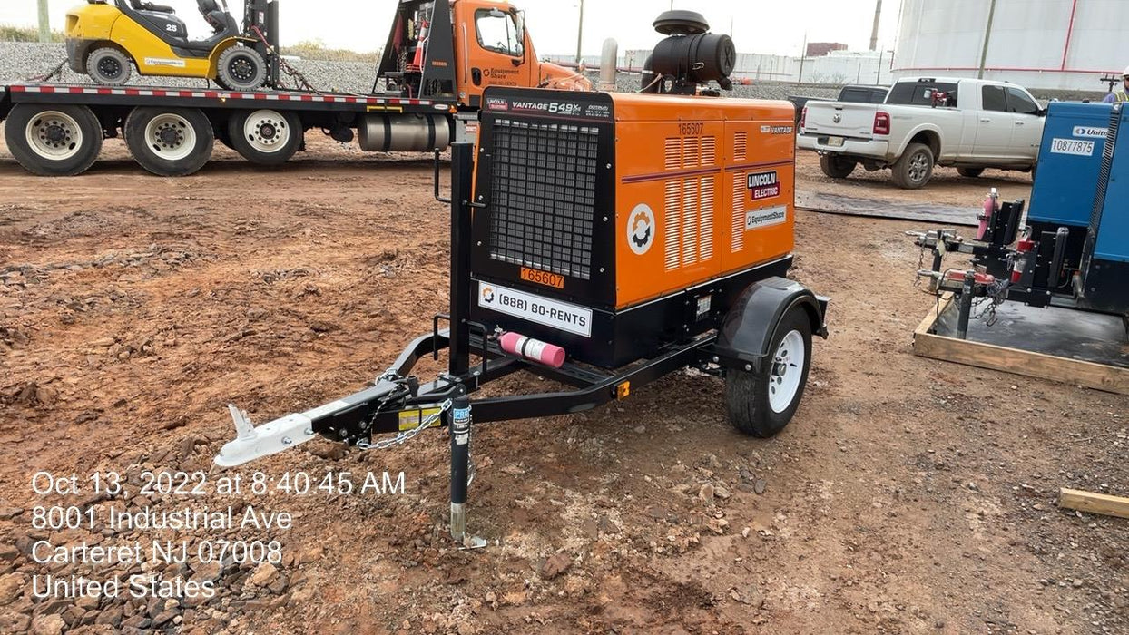 2021 Lincoln Electric Vantage 549X Ready Pak 3, ORANGE (includes trailer, cable rack, fender light kit)