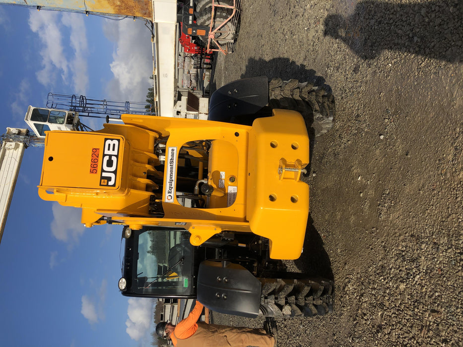 2020 JCB 512-56 Cab/Heat Air, 74 HP, Solid Tires, STD Worklight, Beacon, Aux Hydraulics, Lifting Eye, Backup Alarm w/60" Carriage, 60" Forks