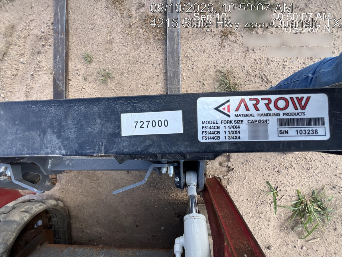 2026 ARROW MATERIAL HANDLING 72" Pallet Forks - Arrow